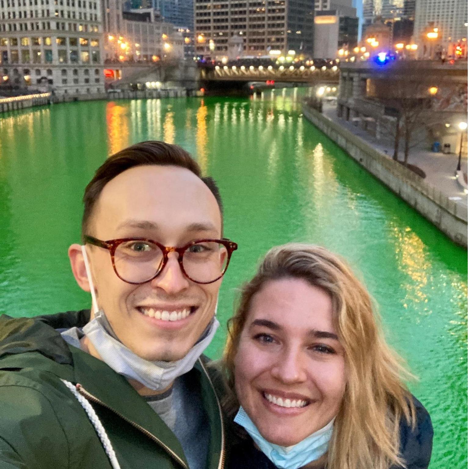 St Patricks Day, Chicago, IL 2021.