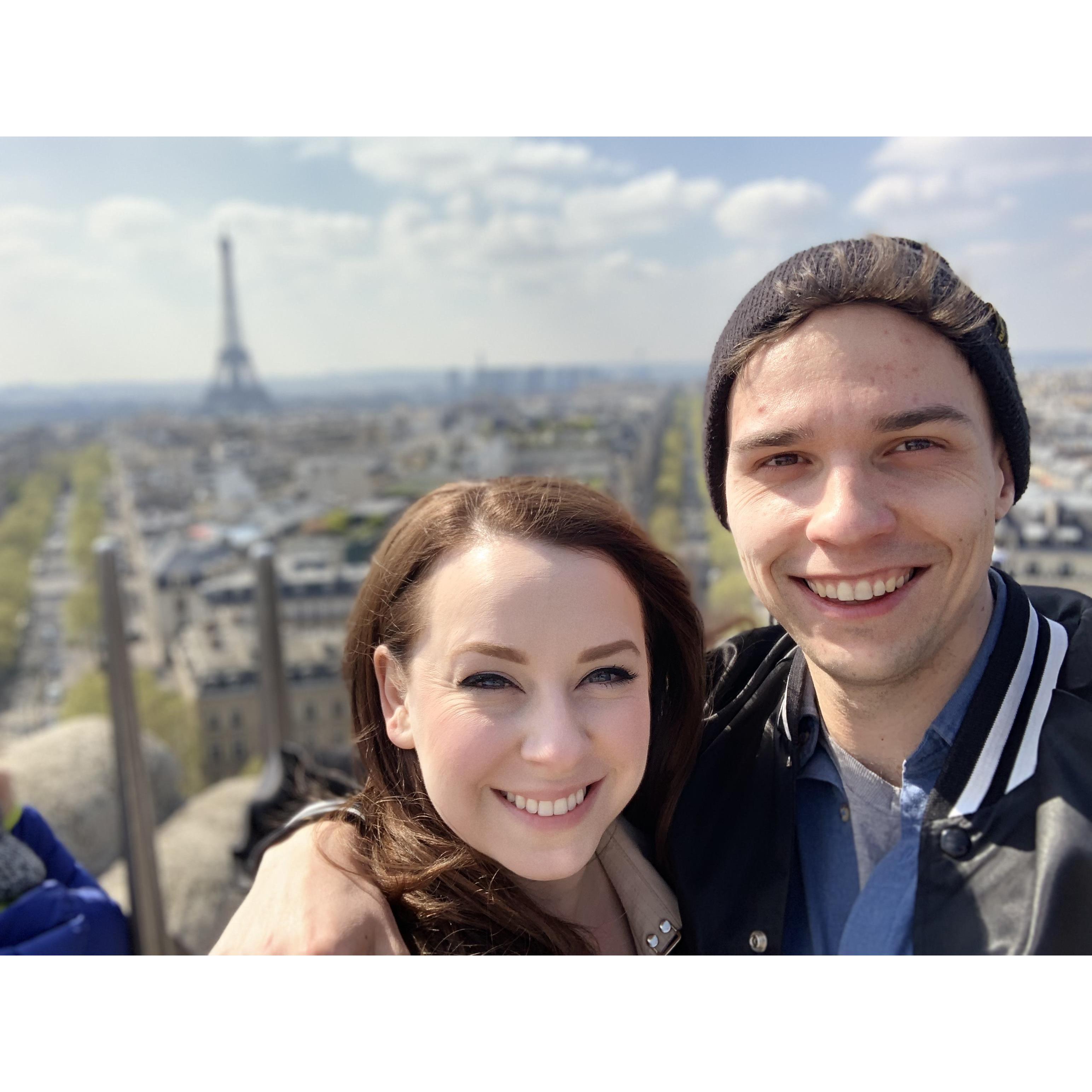 Top of L'arc de Triomphe