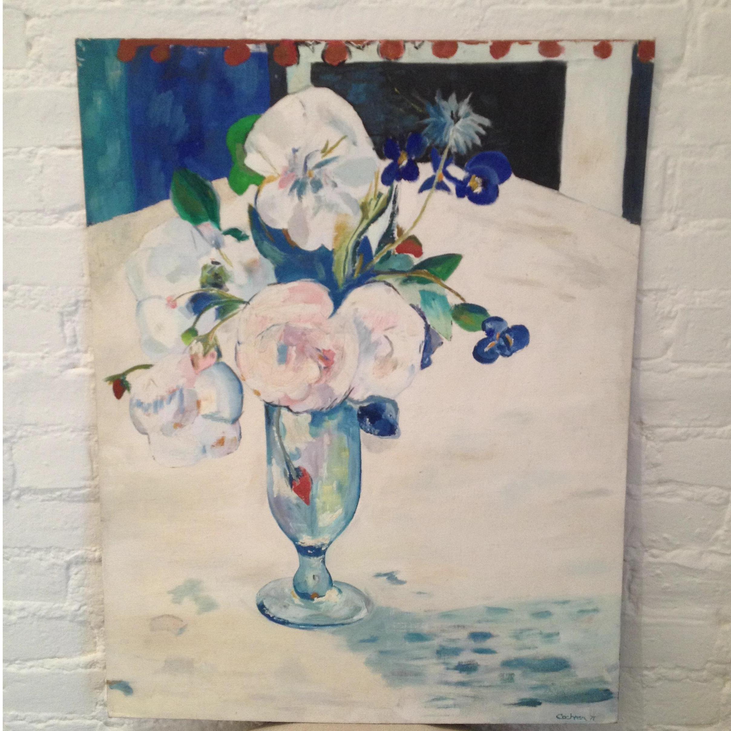 Original painting by Peyton's late father, Moffett Cochran '71. This colorful number is the inspiration for the wedding and Peyton hopes that you will keep it and enjoy it as much as she does.