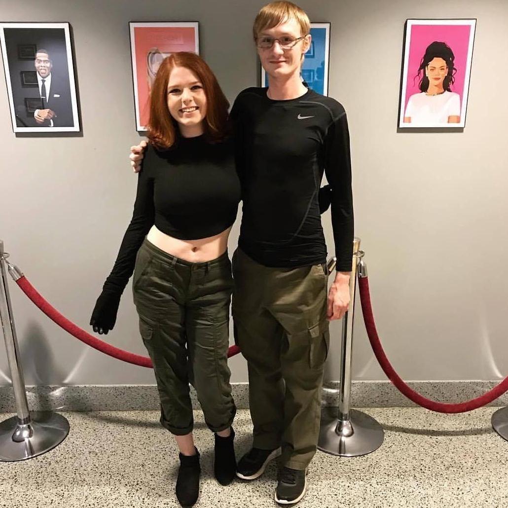 This feels like yesterday, but was actually taken on our one year anniversary, Halloween of 2017. We were Kim Possible and Ron Stoppable.
