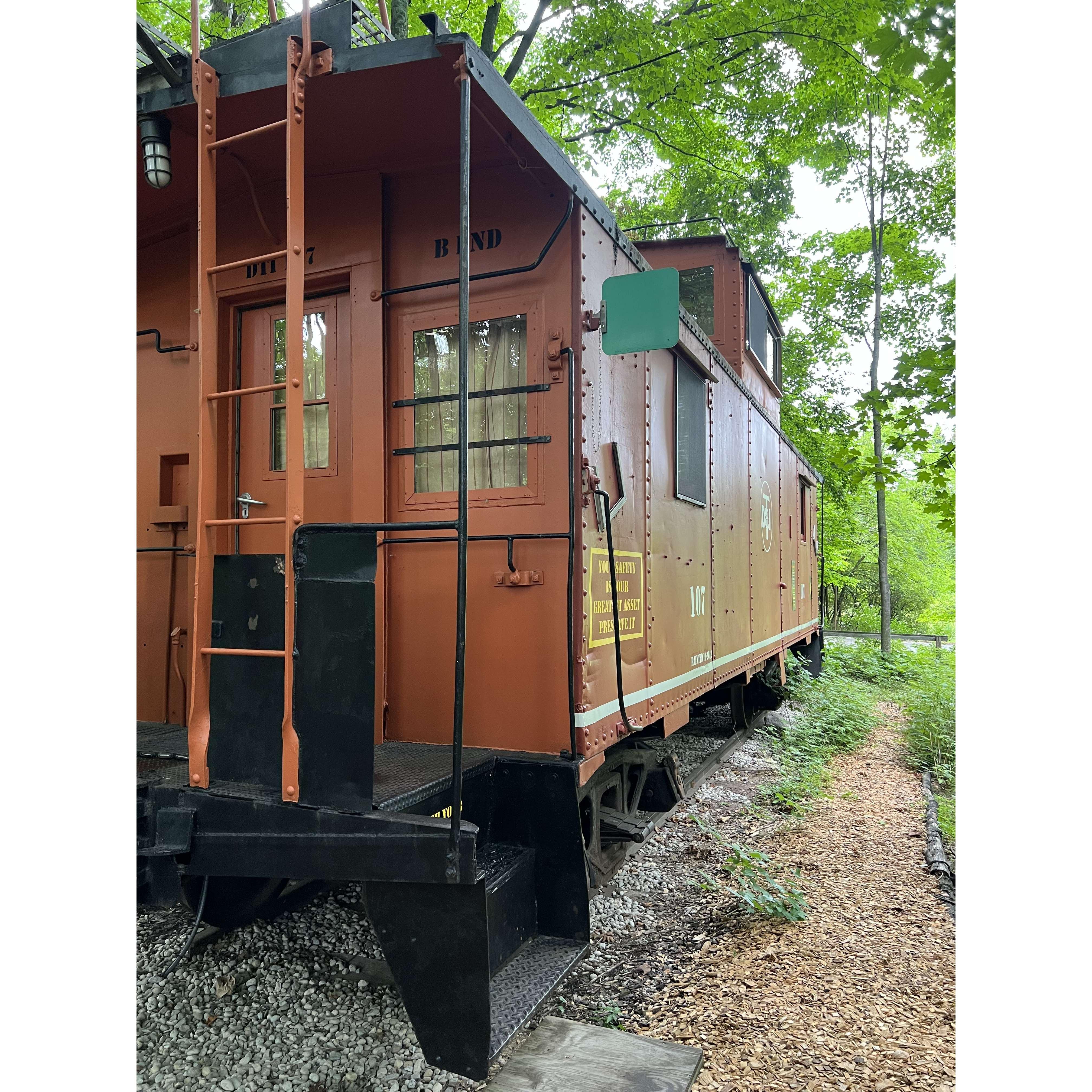 The caboose we stayed in