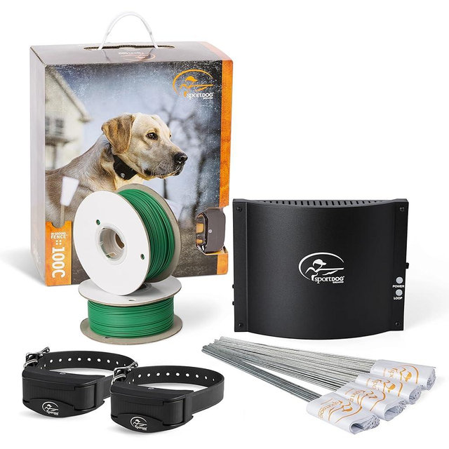 SportDOG Brand Rechargeable In-Ground Fence System - Waterproof, Rechargeable Collar with Tone, Vibrate, and Shock - Expandable to Contain Unlimited Dogs