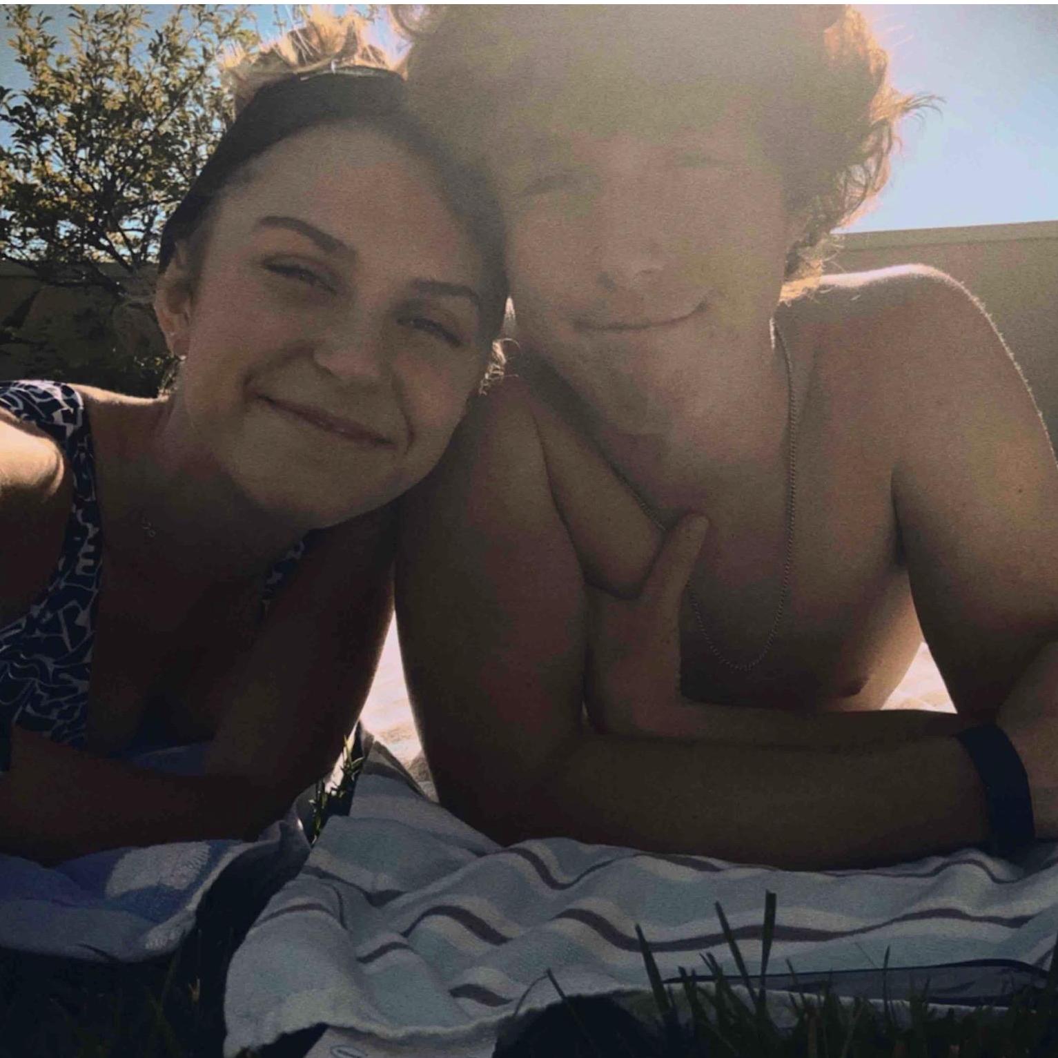 Tanning in the backyard (5/14/2020)