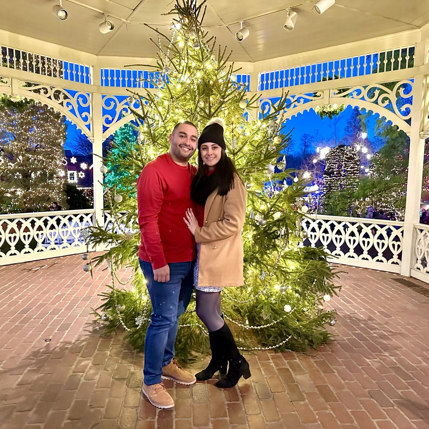 First Christmas season together - Peddler's Village, PA