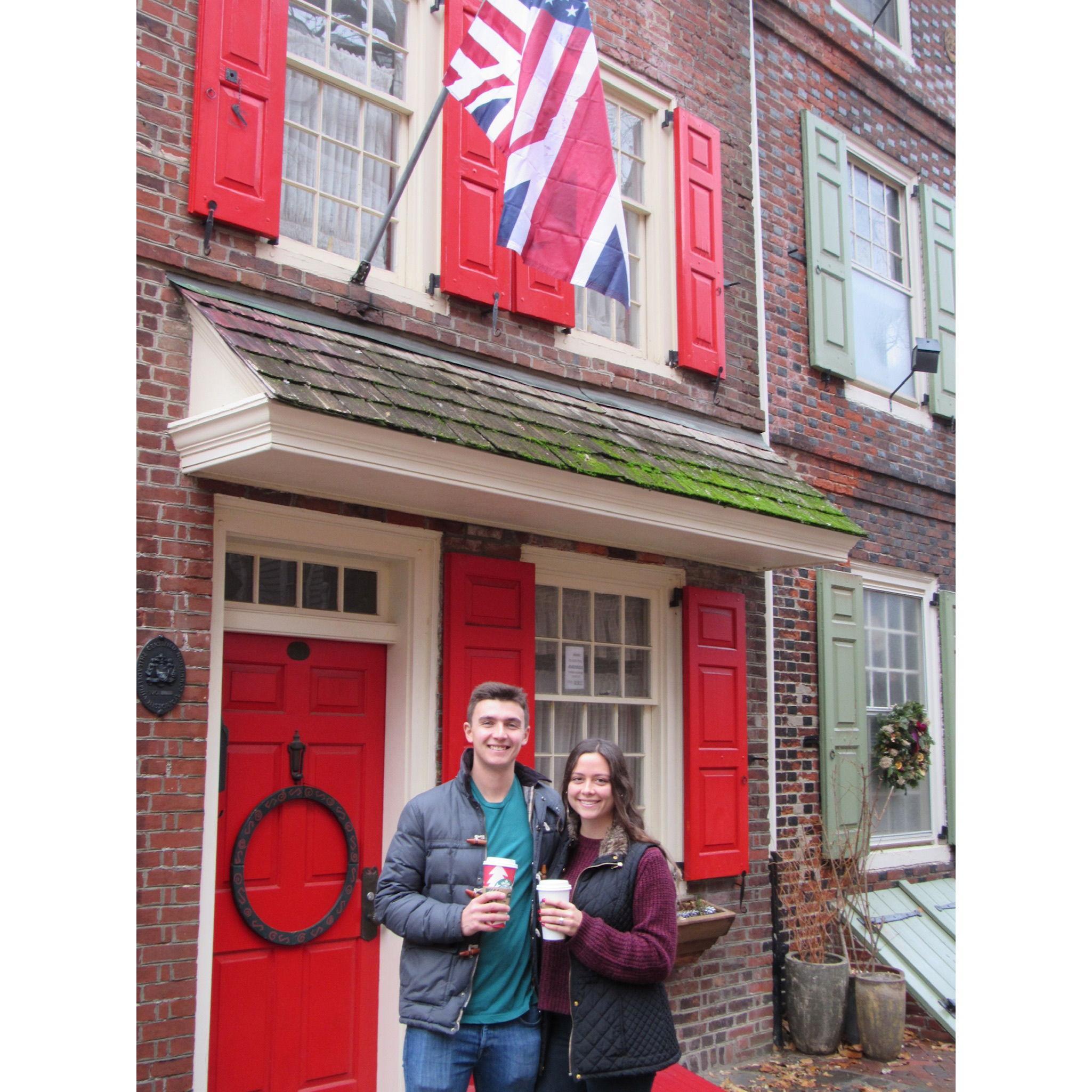 Elfreths Alley: place of our engagement with our favorite flag