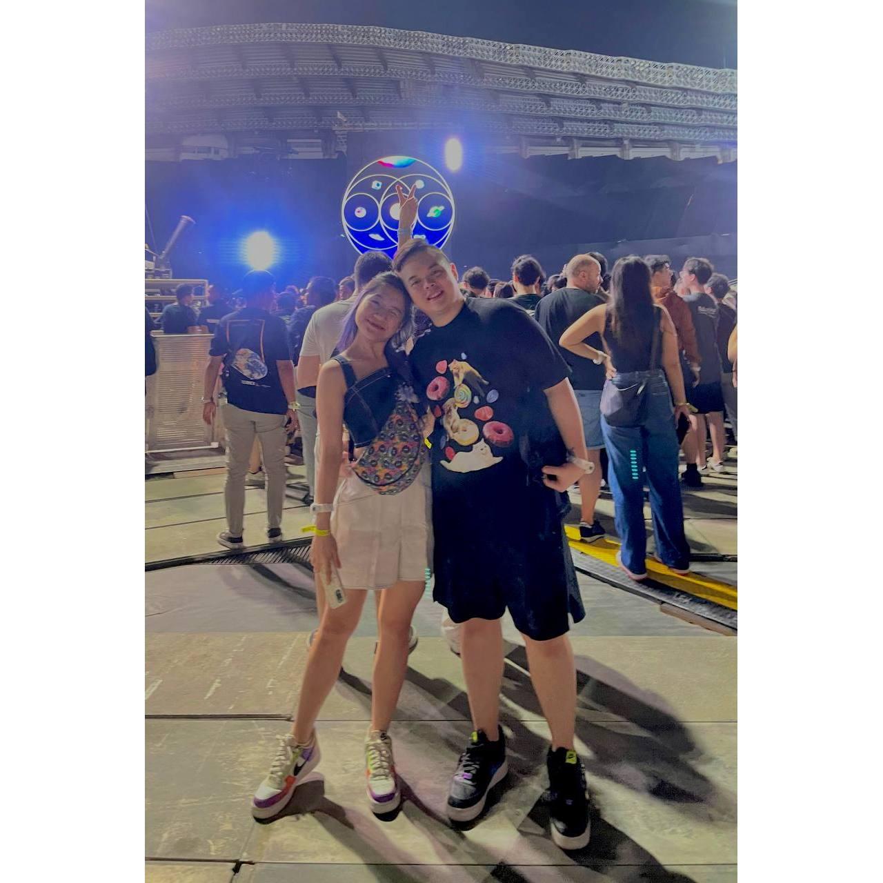 Coldplay Concert! such a magical night for us both