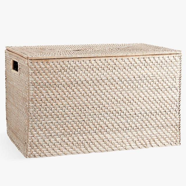 Quinn White Washed Toy Chest