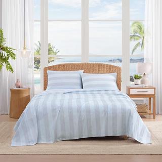 Bahama Weekend Stripe Cotton Percale 4-Piece Sheet Set