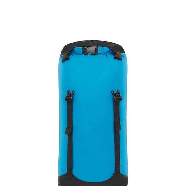 Sea to Summit eVac Compression Dry Bag, Waterproof Compression Sack, 13 Liter, Turkish Tile Blue
