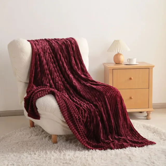 All Seasons Plush Flannel Blanket, Soft and Warm Bed Blanket for Couch Sofa Bed - NTBAY