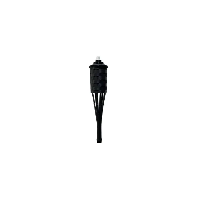 Patio Essentials 61.02" Patio Eco Weave Plastic Outdoor Torch Black