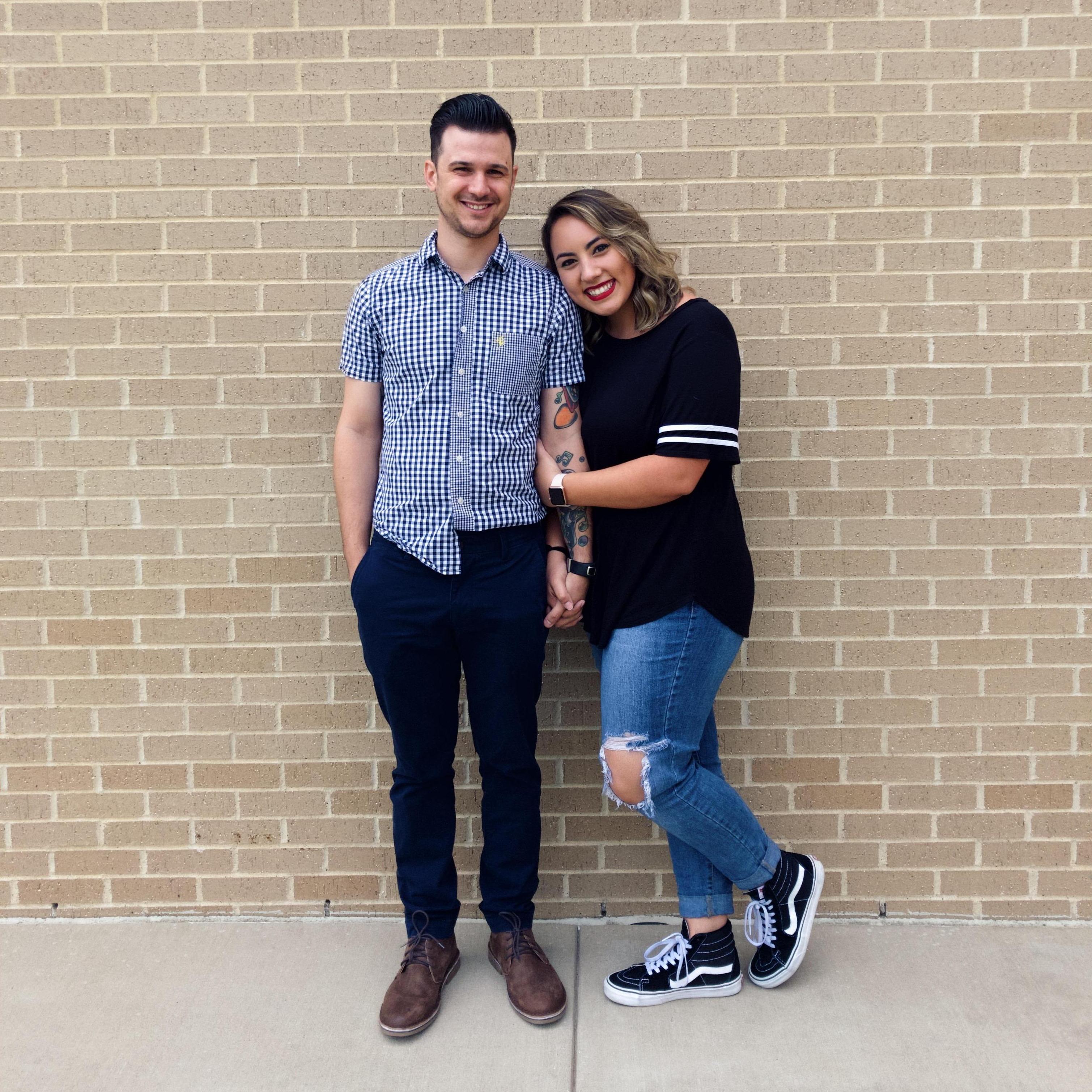 Our first photo together