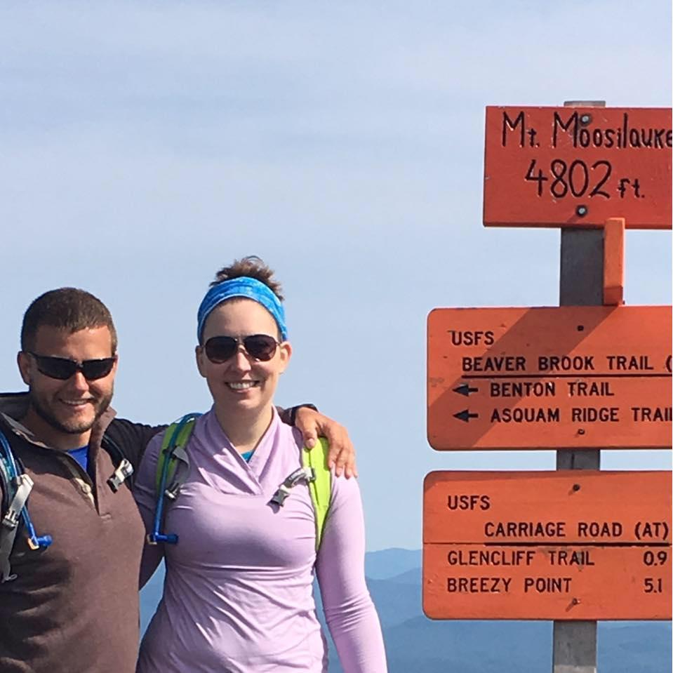Hiking Mt. Moosilauke with Jaci.