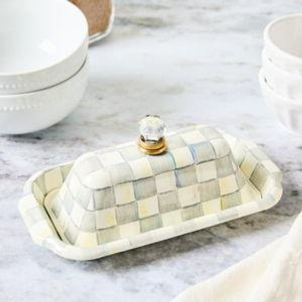 Sterling Check Butter Box
