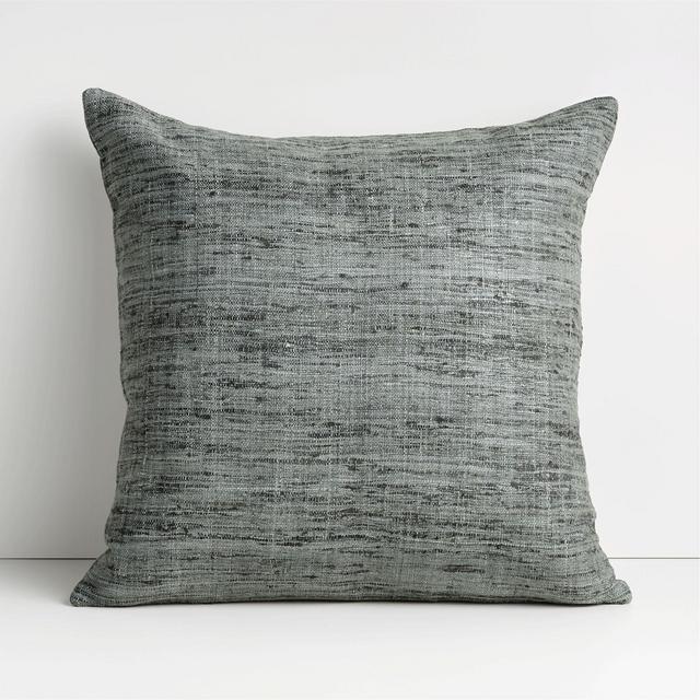 Trevino 20" Dark Grey Pillow with Down-Alternative Insert