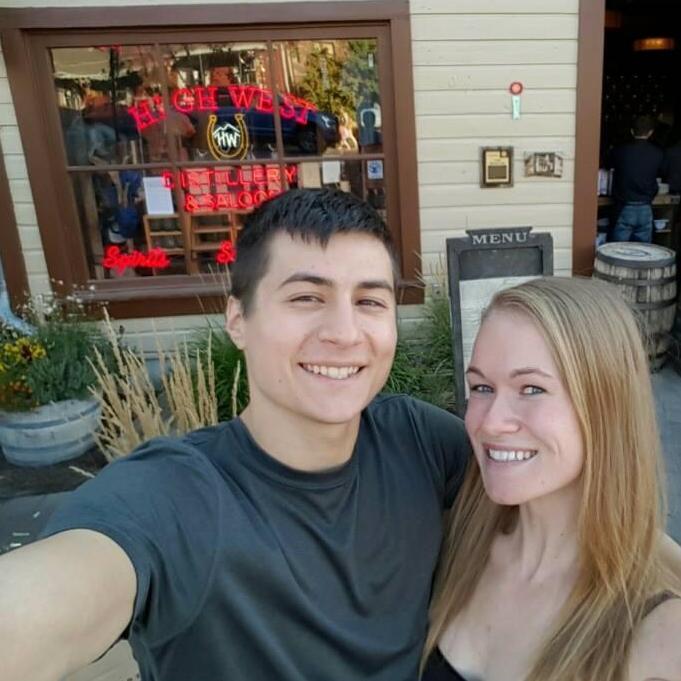 3-year dating anniversary at High West distillery in Park City, UT