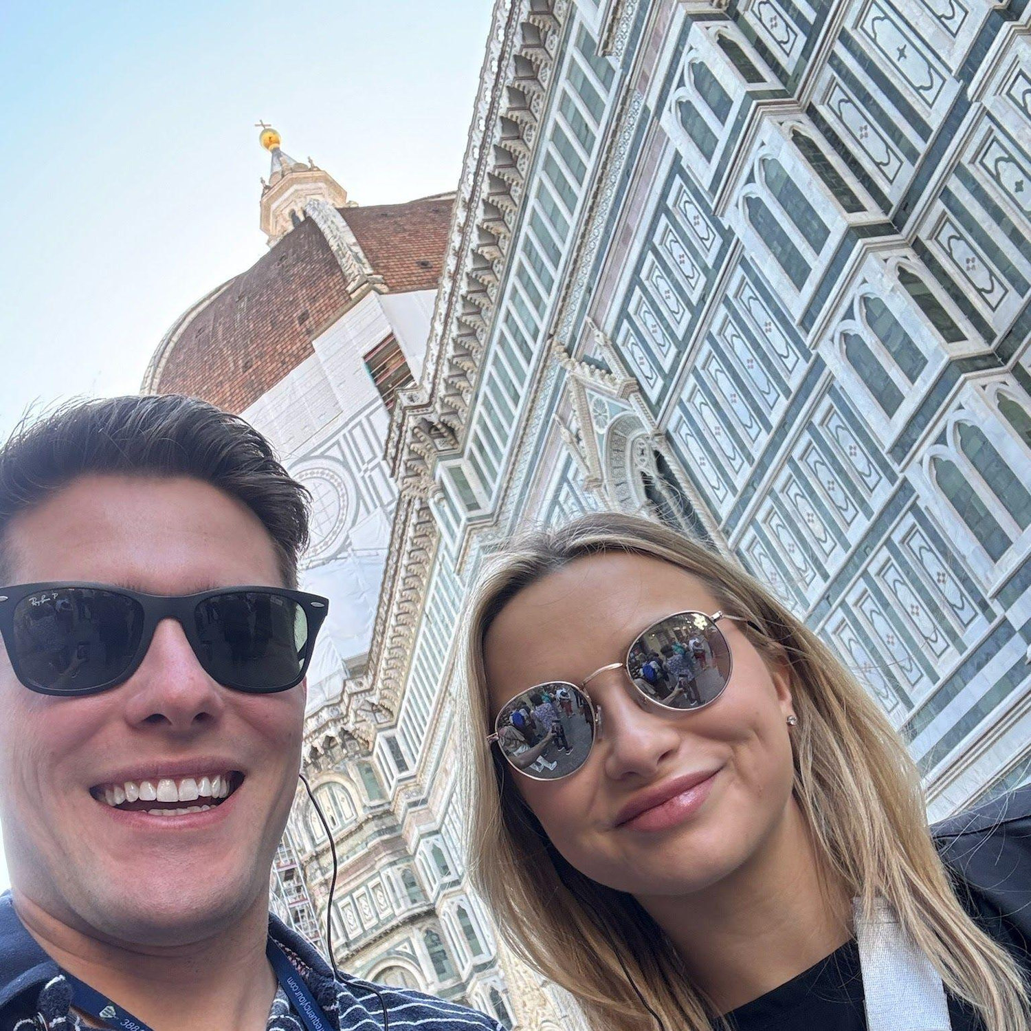 in front of the Duomo in Florence!