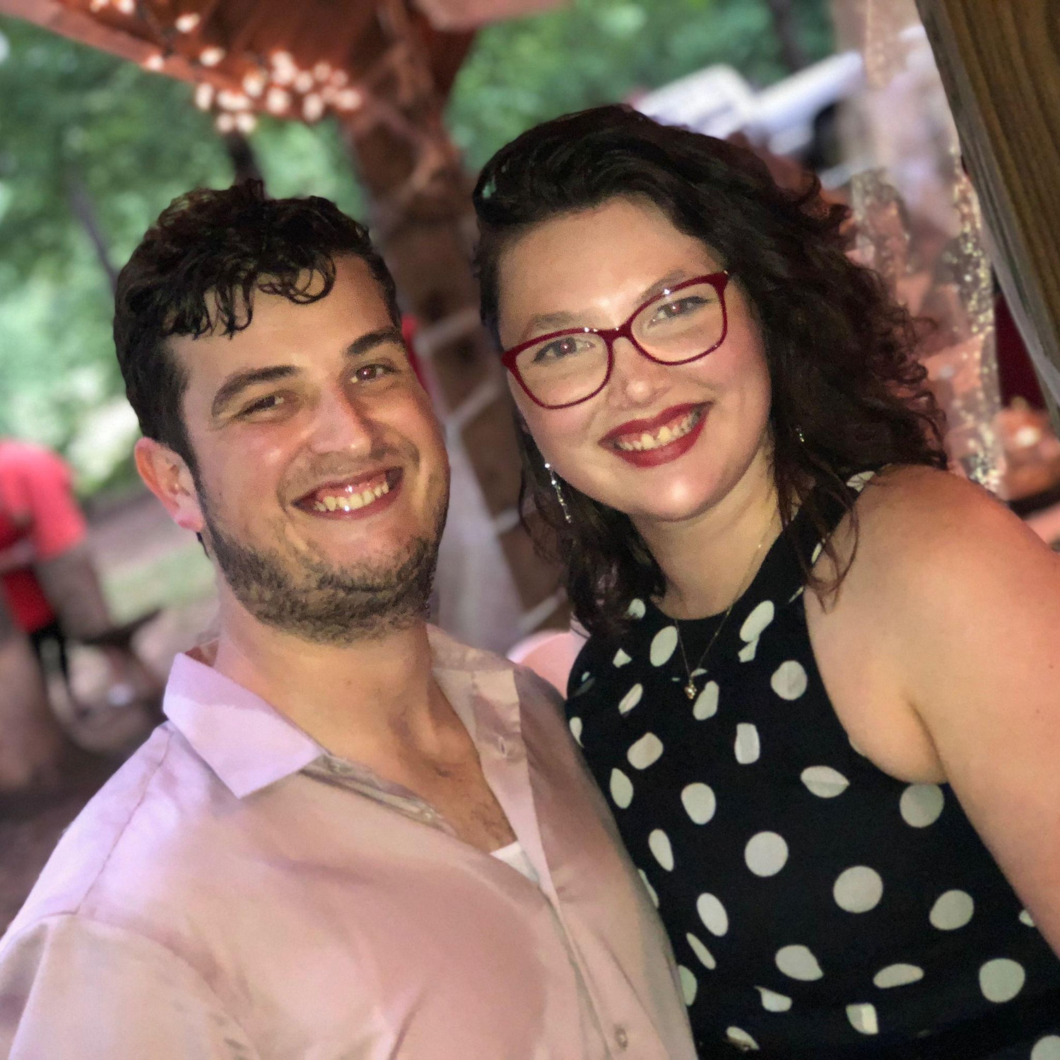 Celebrating Tim's brother Isaiah's wedding. We sang for their first dance.