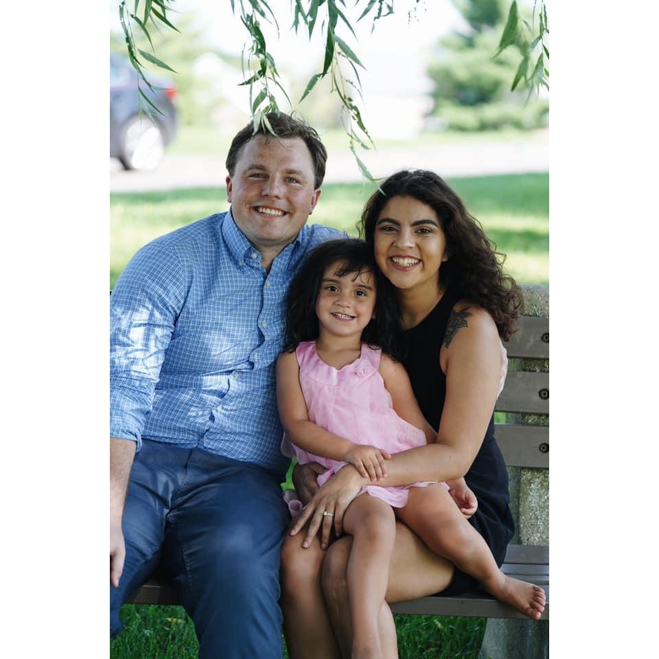 The day we took the step to officially become the Frost Family, Party of 3!