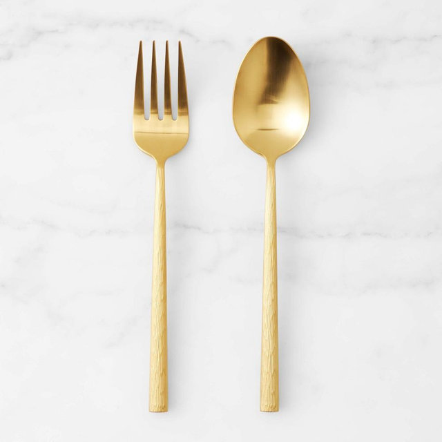 Cyprus 2-Piece Serving Set, Gold