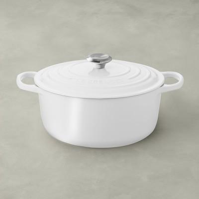 Le Creuset Signature Enameled Cast Iron Round Dutch Oven, 5 1/2-Qt., White