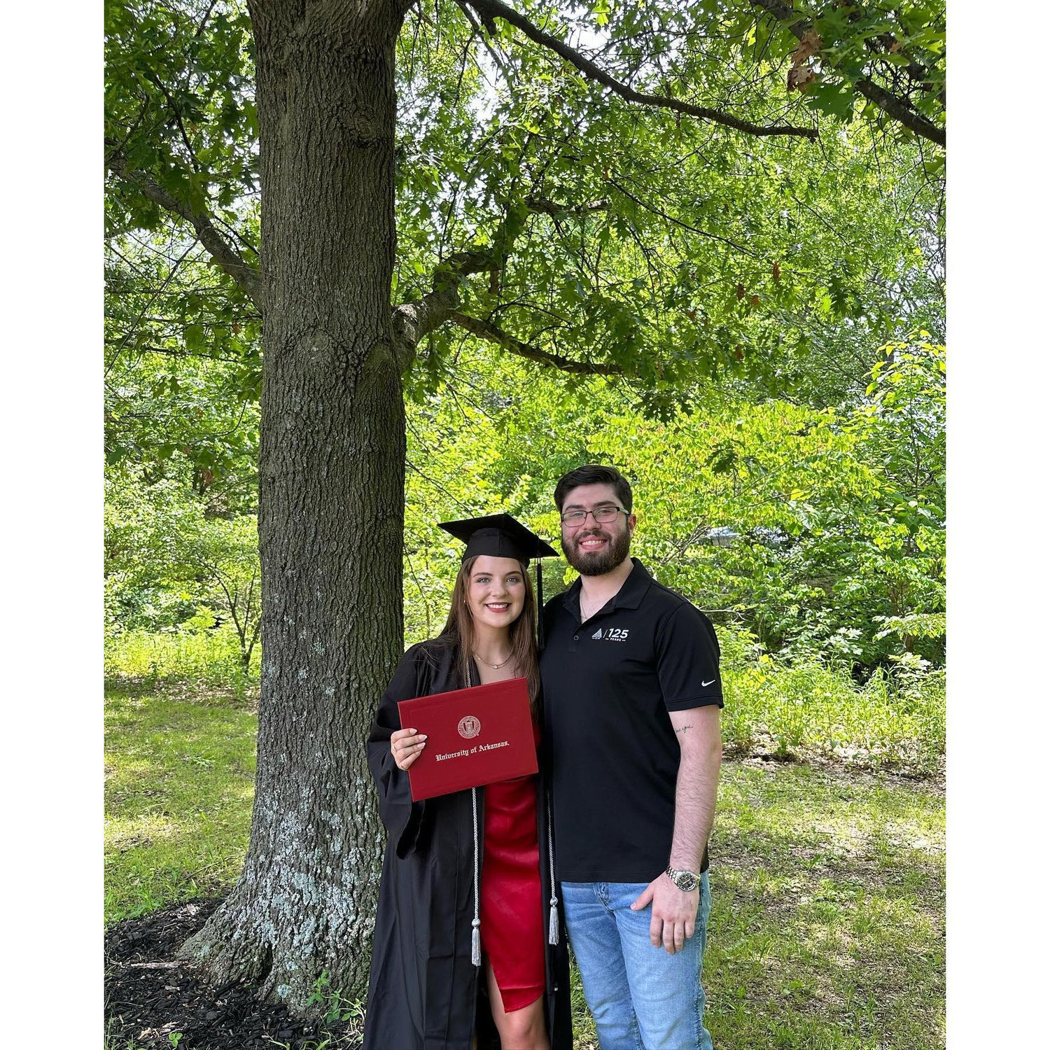 Briana's graduation from the University of Arkansas.