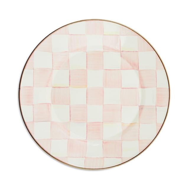 Mackenzie-Childs Rosy Check Dinner Plate