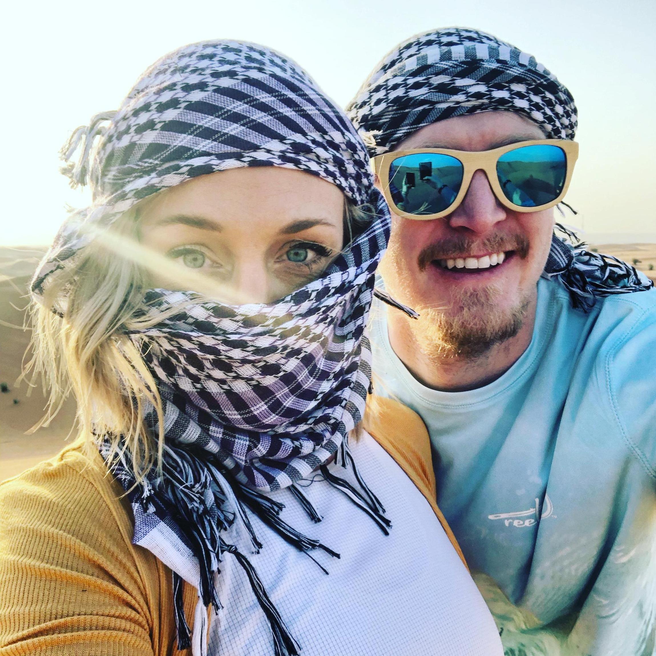 On a desert safari in Dubai, UAE