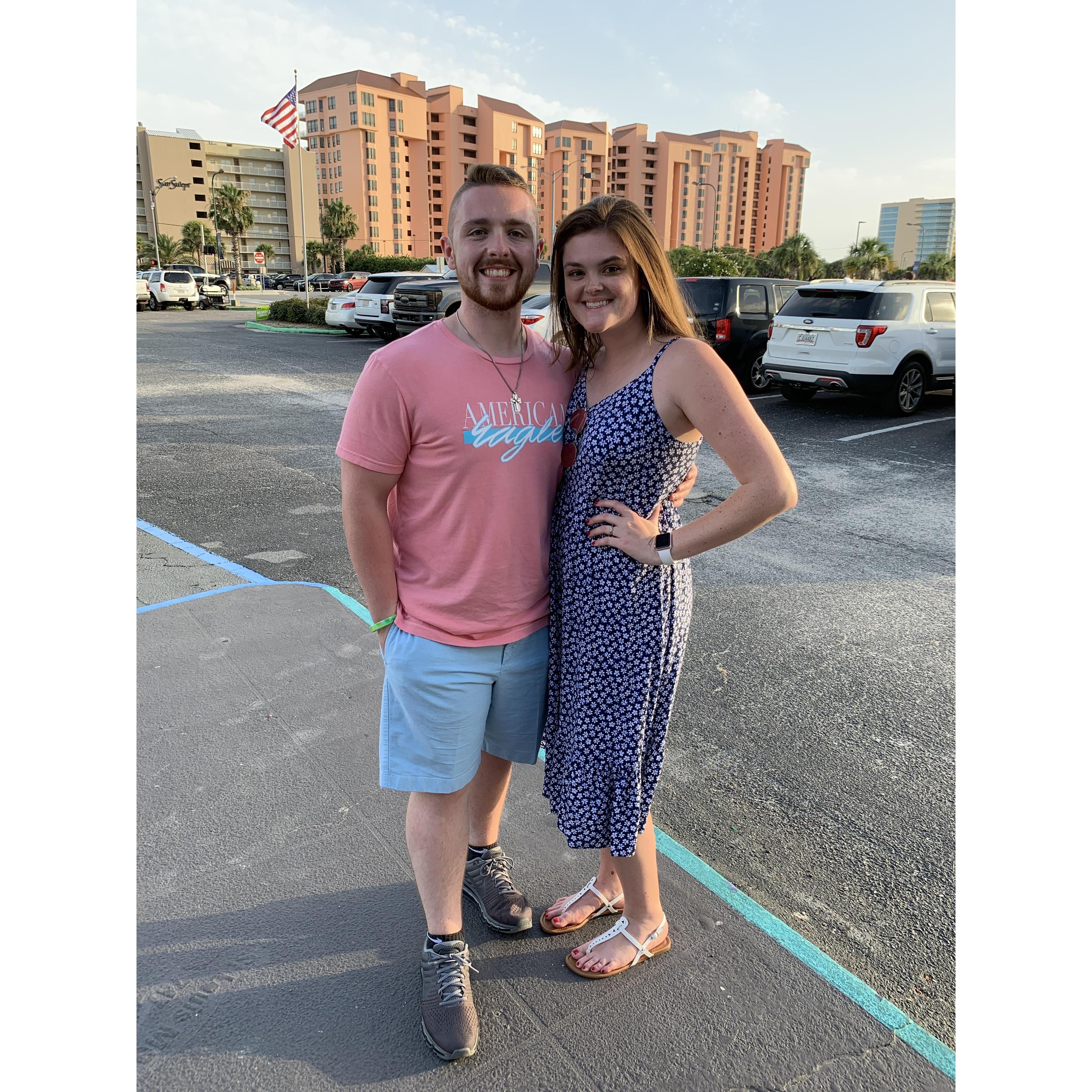 Beach trip with Lexie’s family in 2019