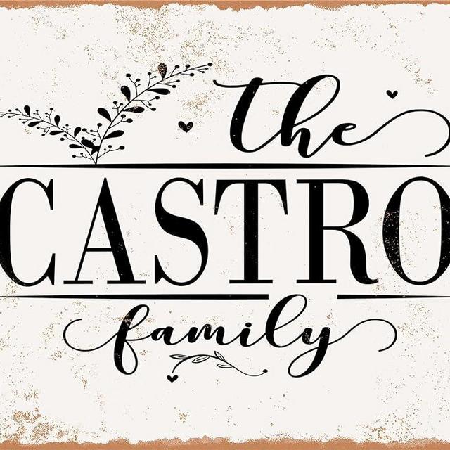 Metal Sign - The Castro Family (Style 2) - Vintage Rusty Look