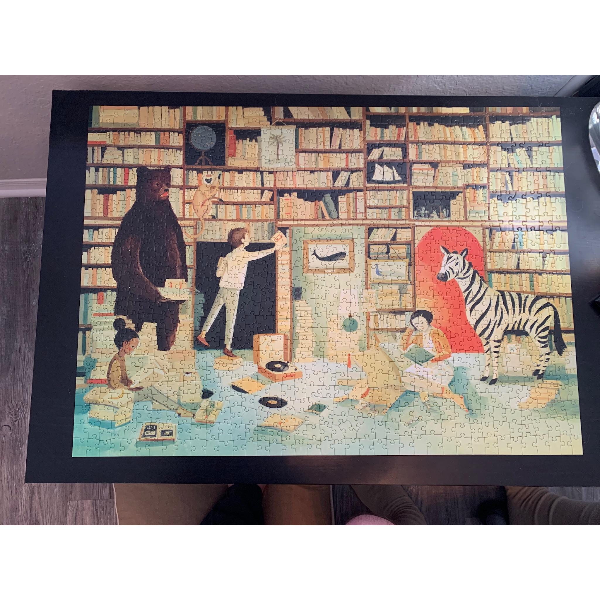 Our first puzzle completed together. Tampa, FL. March-May (Quarantine) 2020.