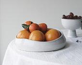 Minimal Bowl for Fruits, Handmade Ceramic...