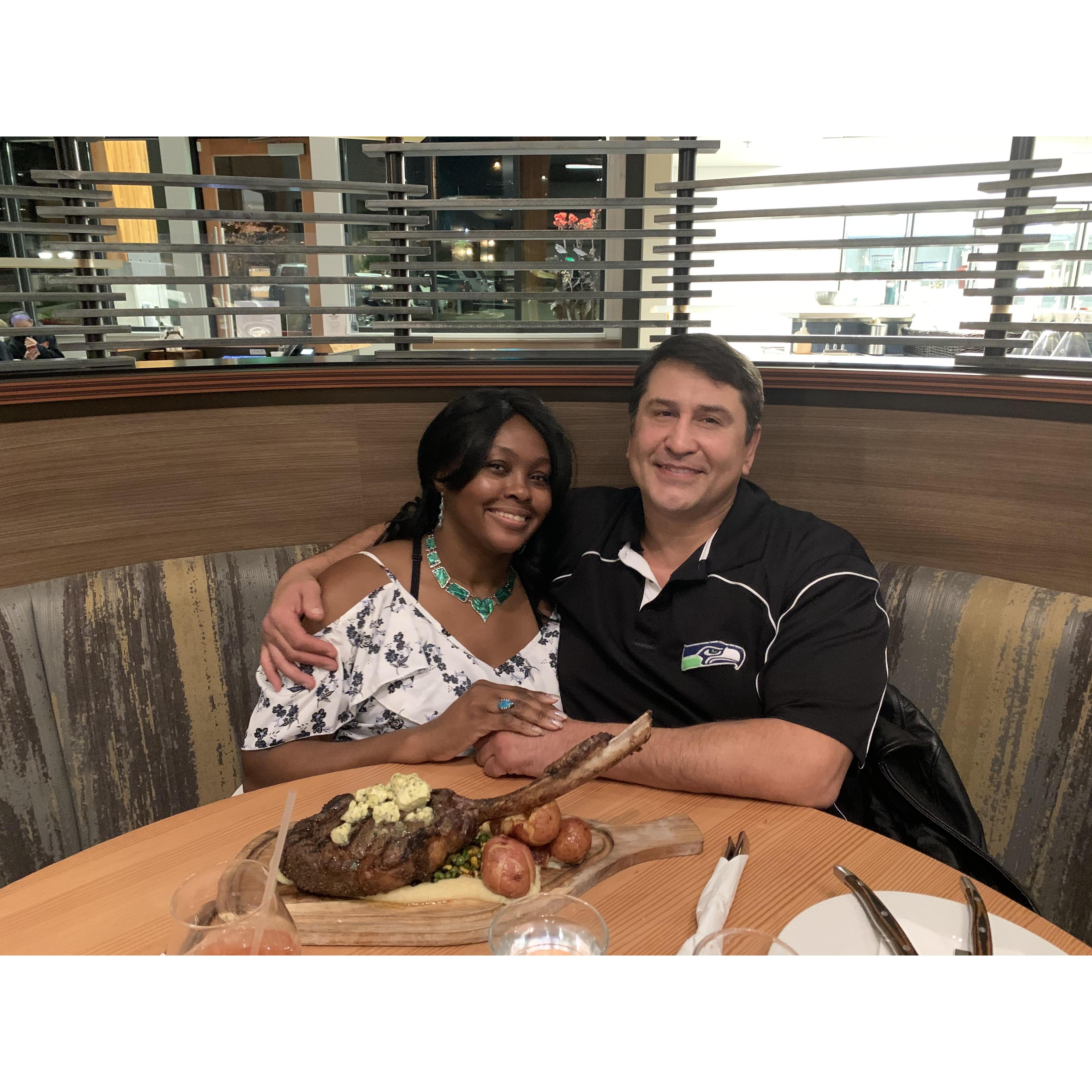 We always celebrate the anniversary of our first date!