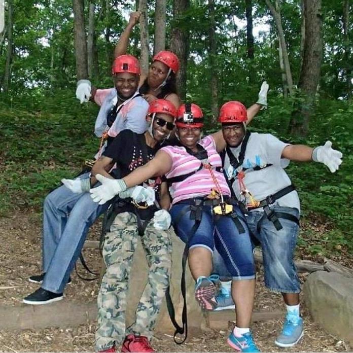 Nevermind us, we were just zipping through the trees.