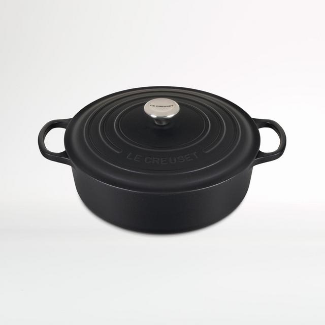 Le Creuset ® Signature 6.75-Qt. Licorice Round Wide Oven