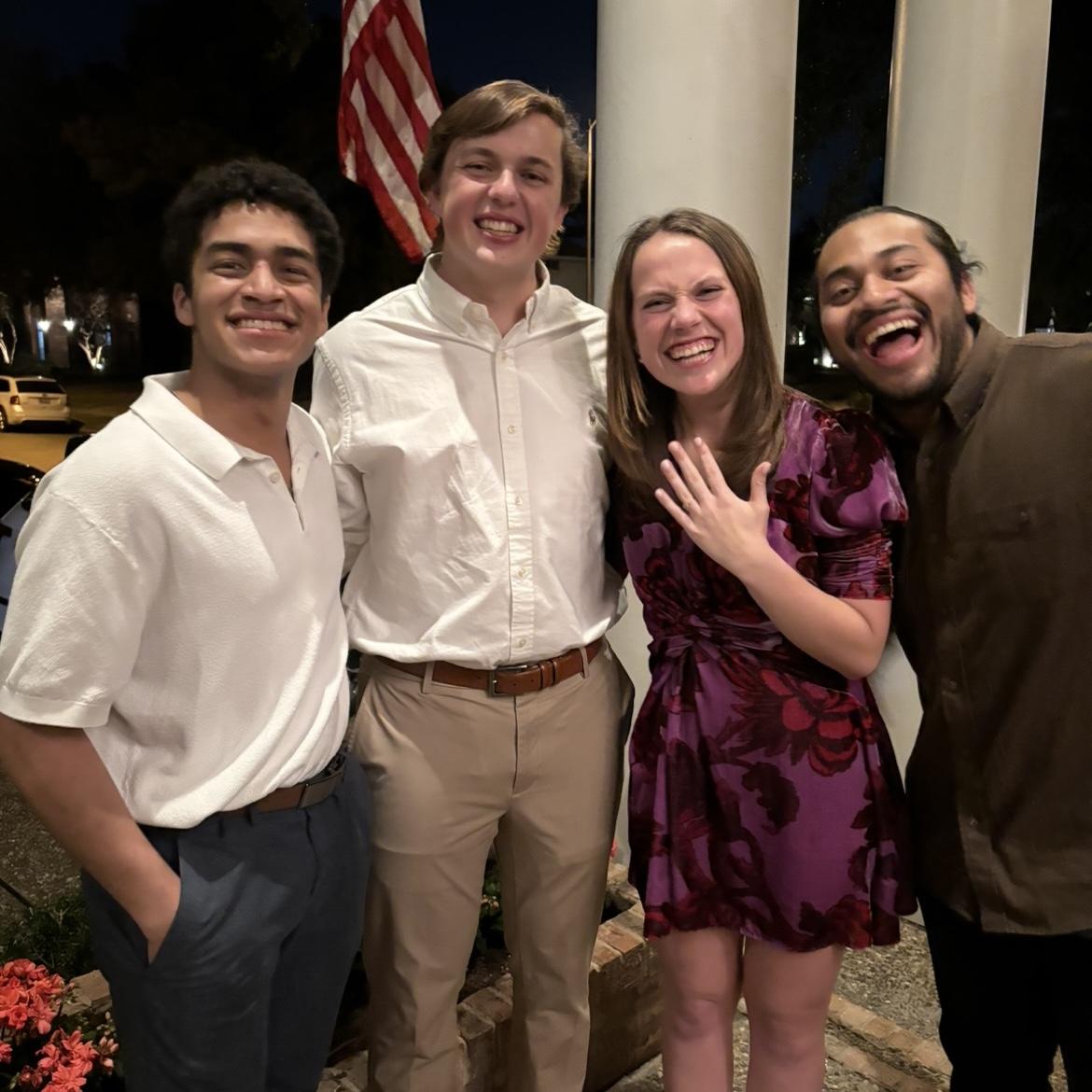 Carter and Rachel with the Smith guys. Ben (left) is Carter's best man!