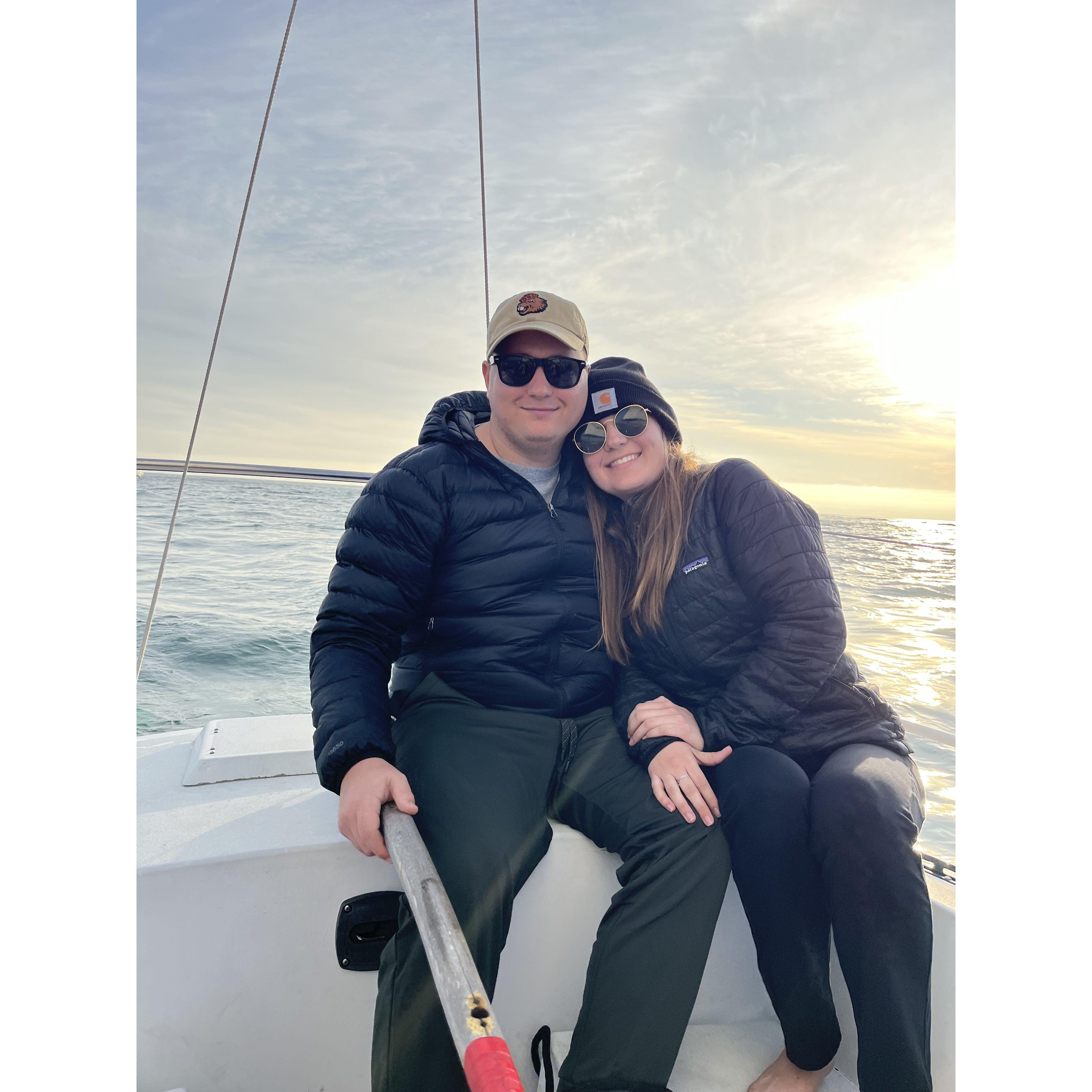 When Rachel took us out sailing