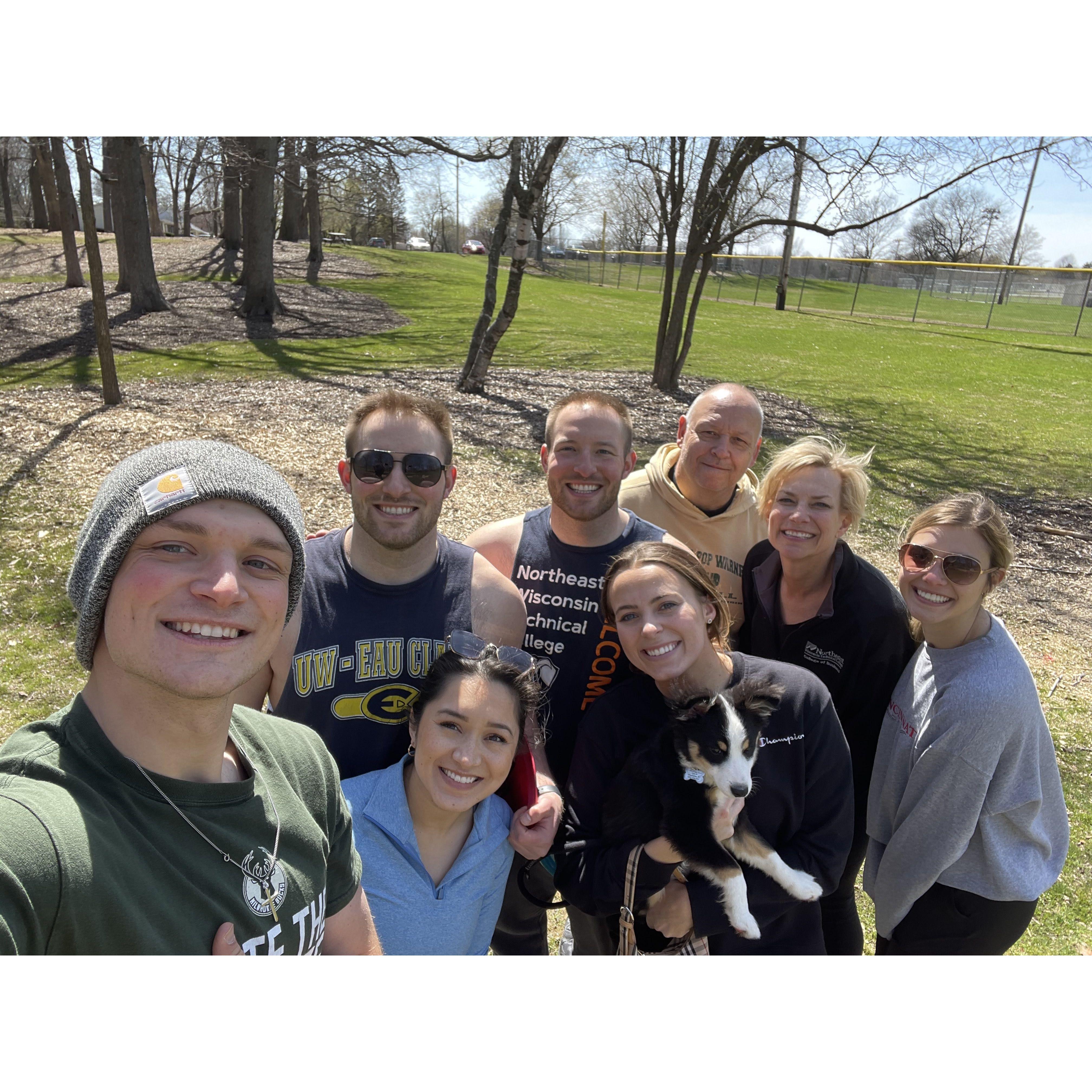 Hanging with the Crawford family!