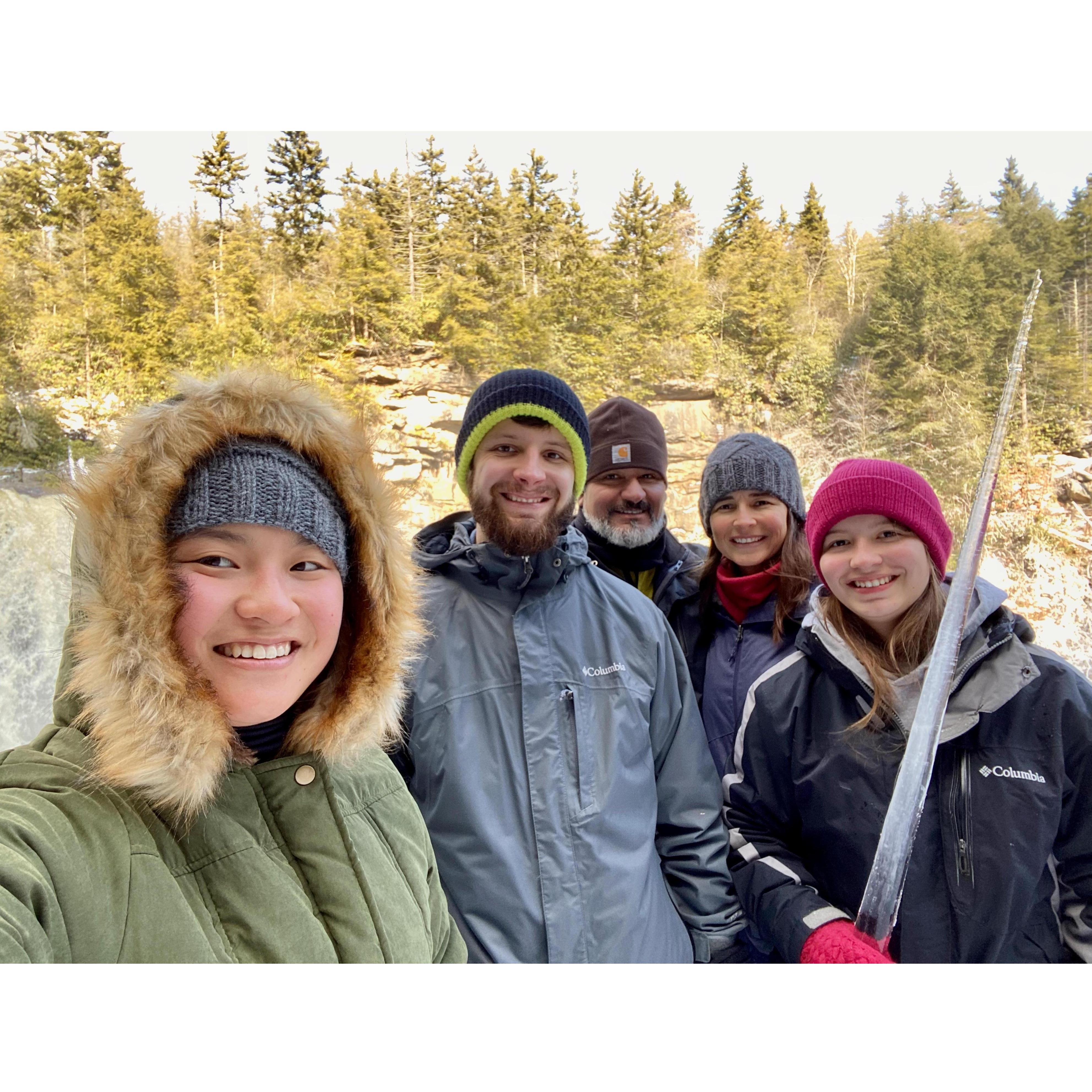 Family trip to West Virginia, featuring Sofia's ice sword