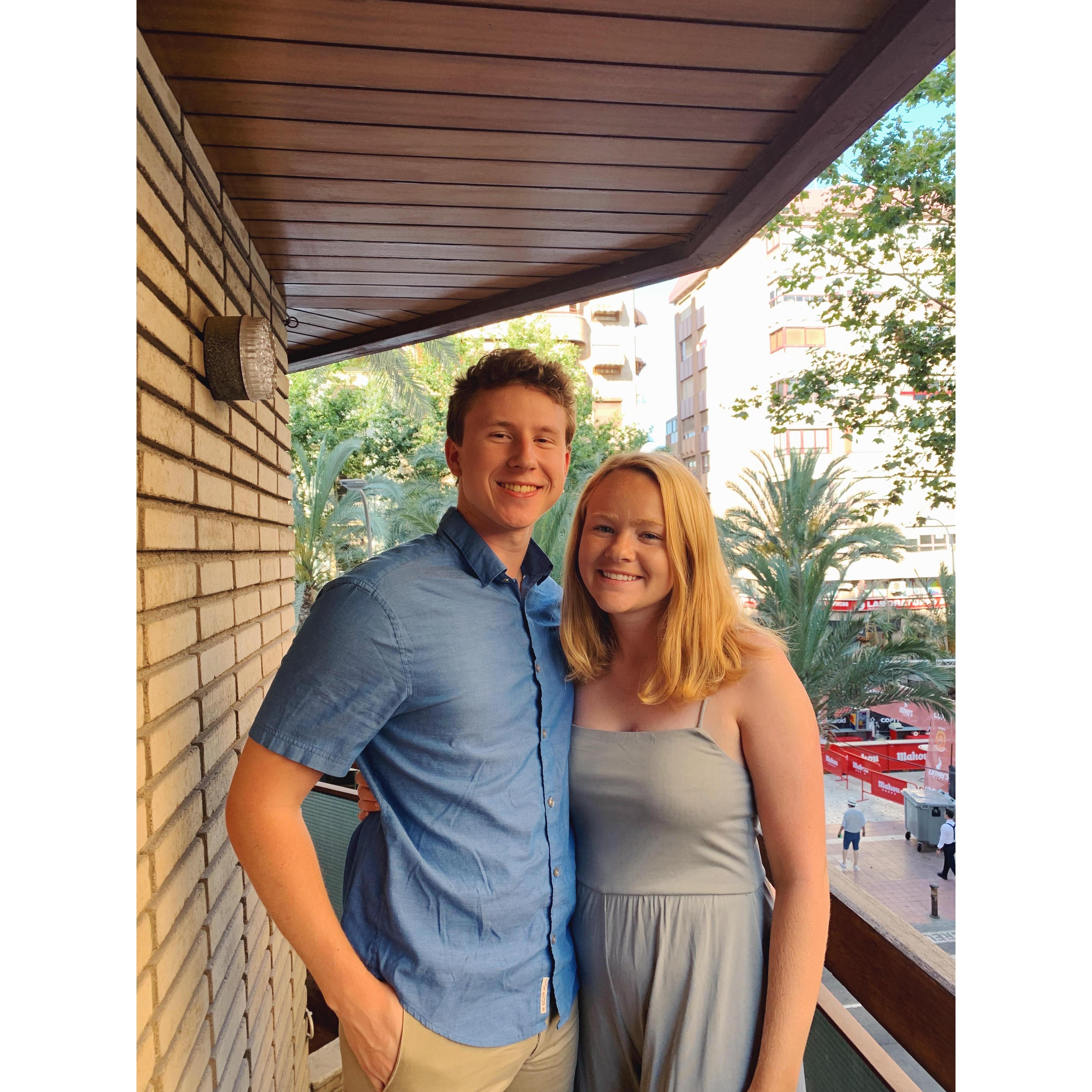 Andrew visited Liza while she studied abroad in Spain in 2019!