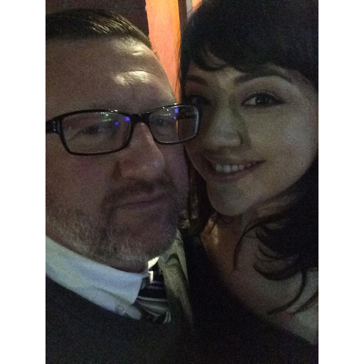 Our first fancy dinner together.