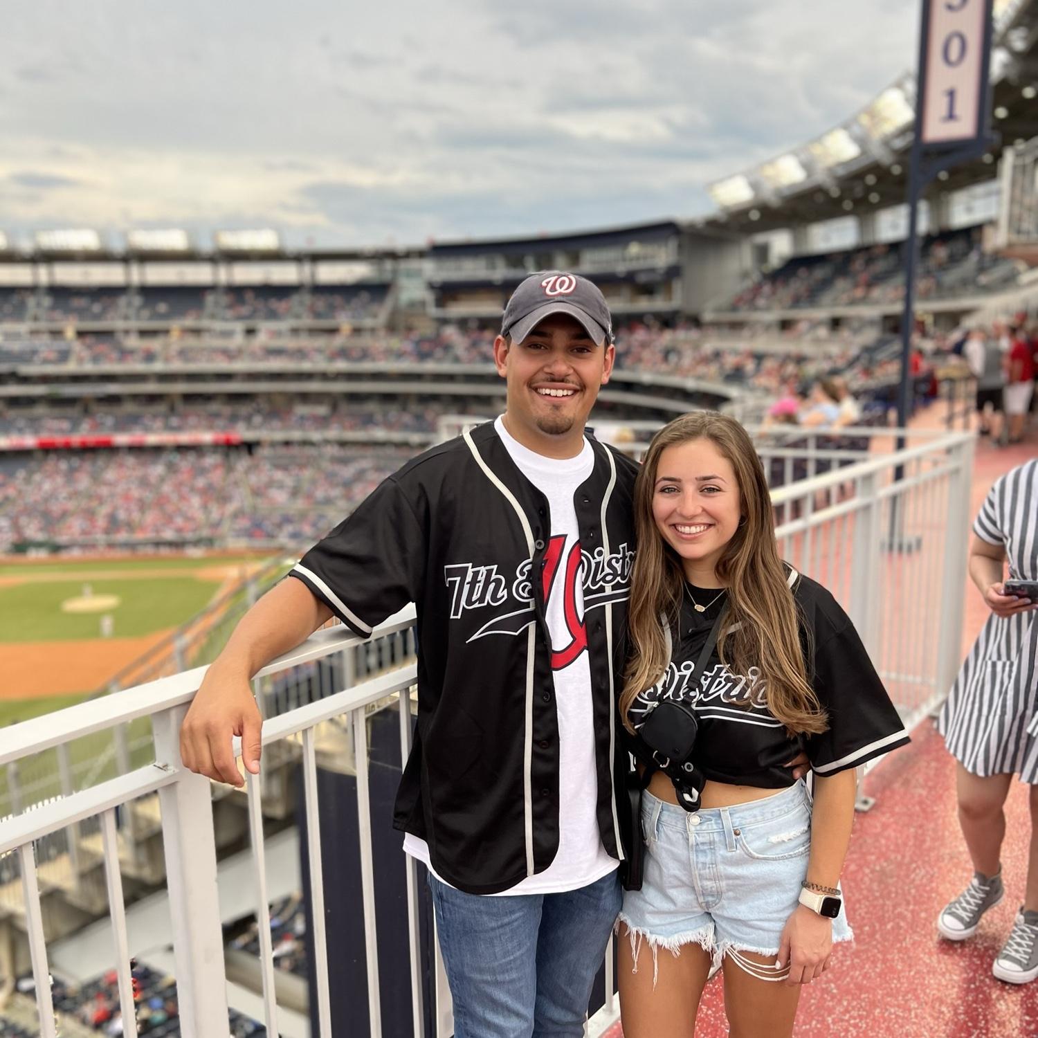 Nationals game when we lived in Washington D.C.!