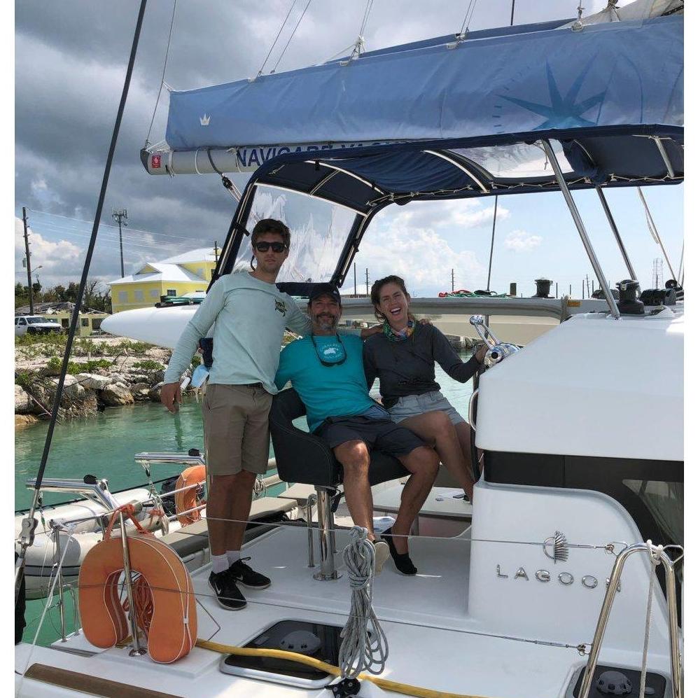 Rachel's first live aboard experience with the Molinas in the Bahamas