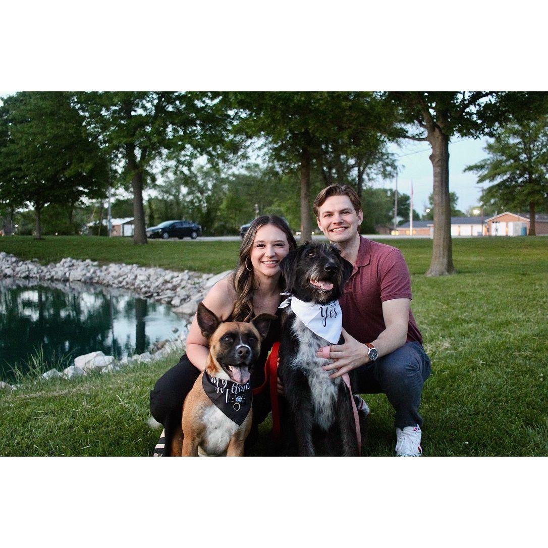 Lane made our puppies part of the very special moment.