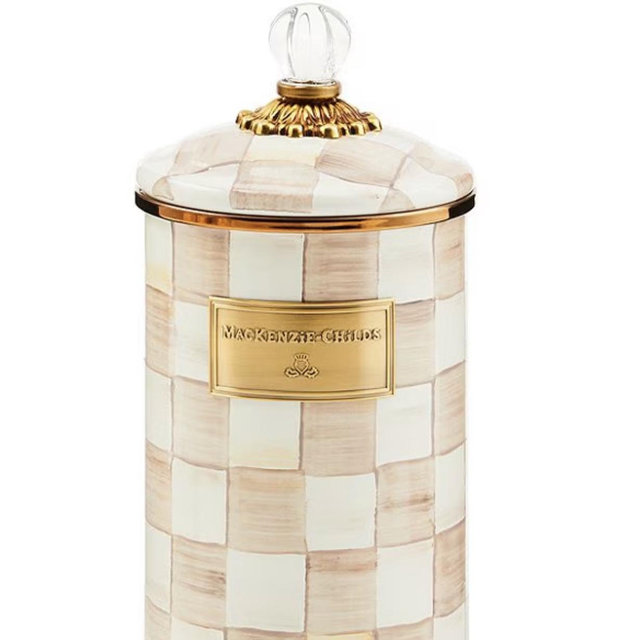 MacKenzie-Childs Check Canister