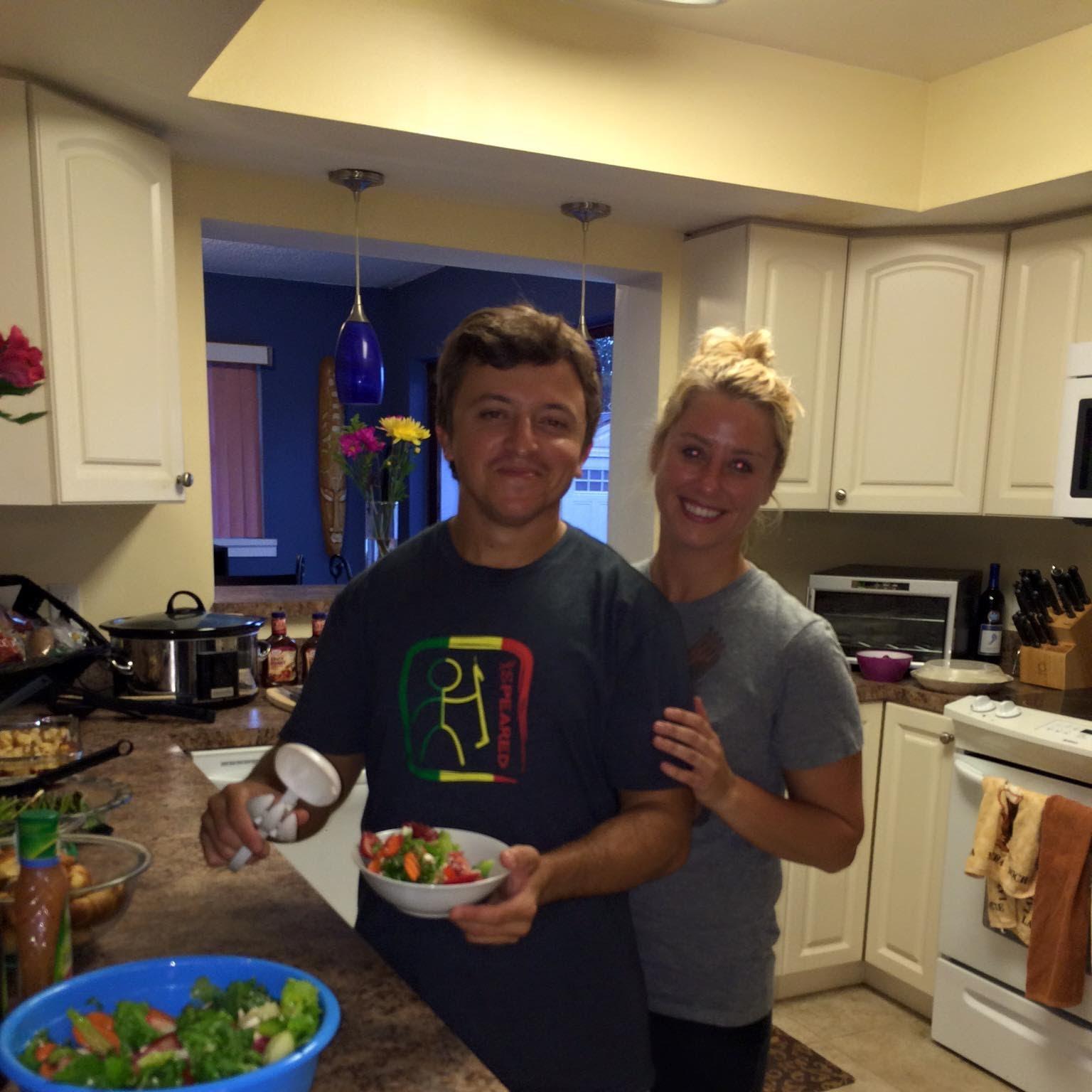 The first time we hosted a family dinner!