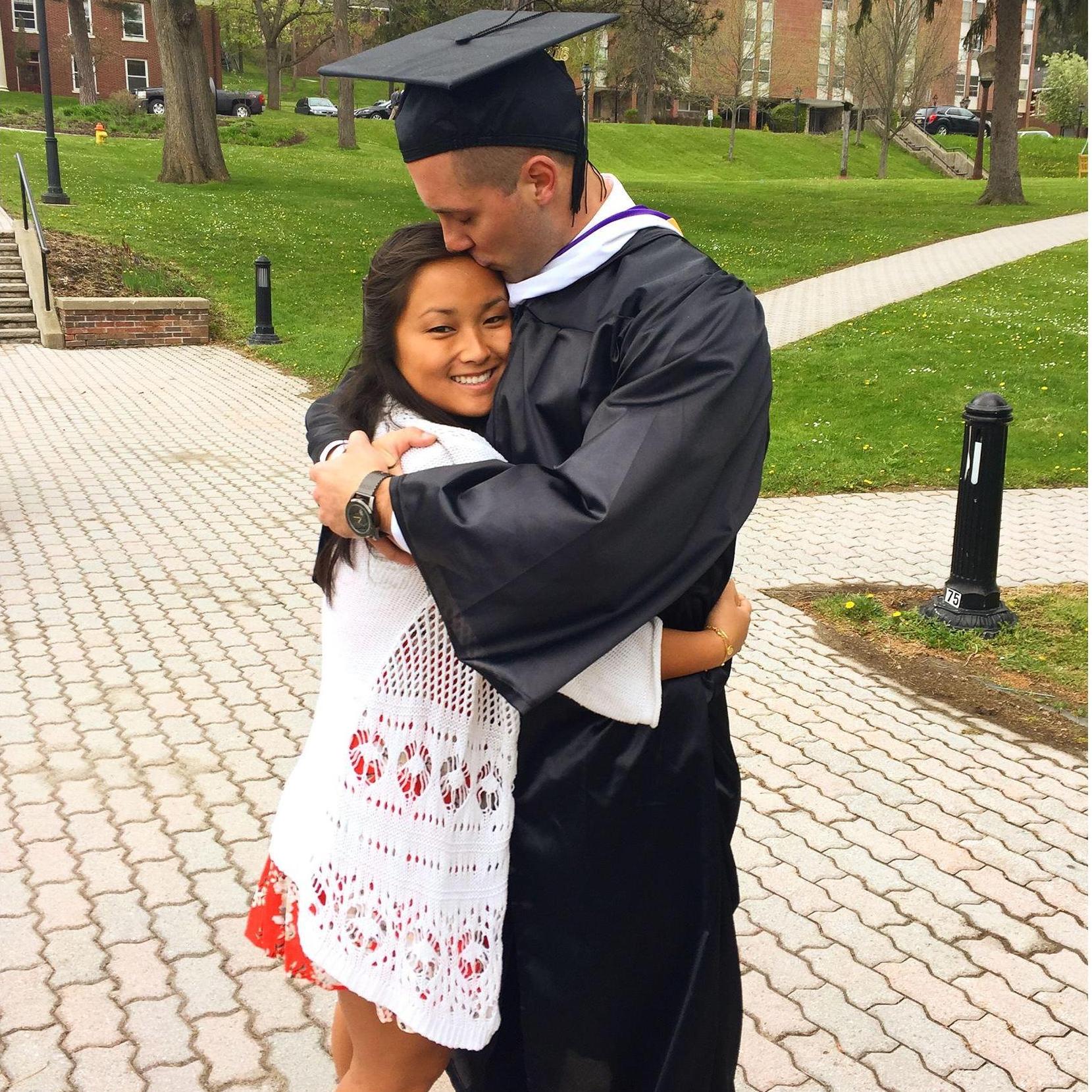 Jerry graduating from Alfred University, Class of 2016