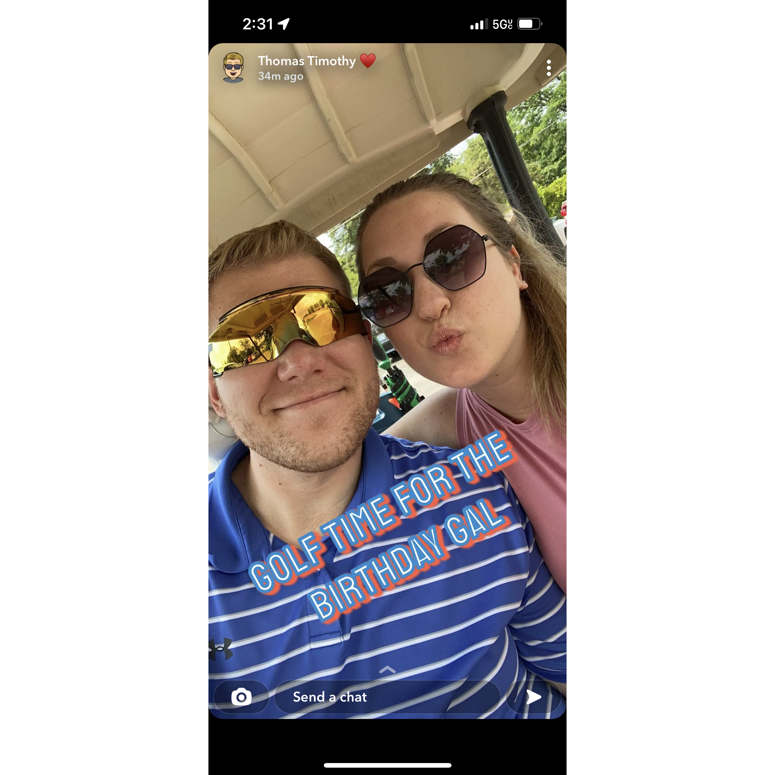 Embracing our golf hobby. Surprisingly expensive.