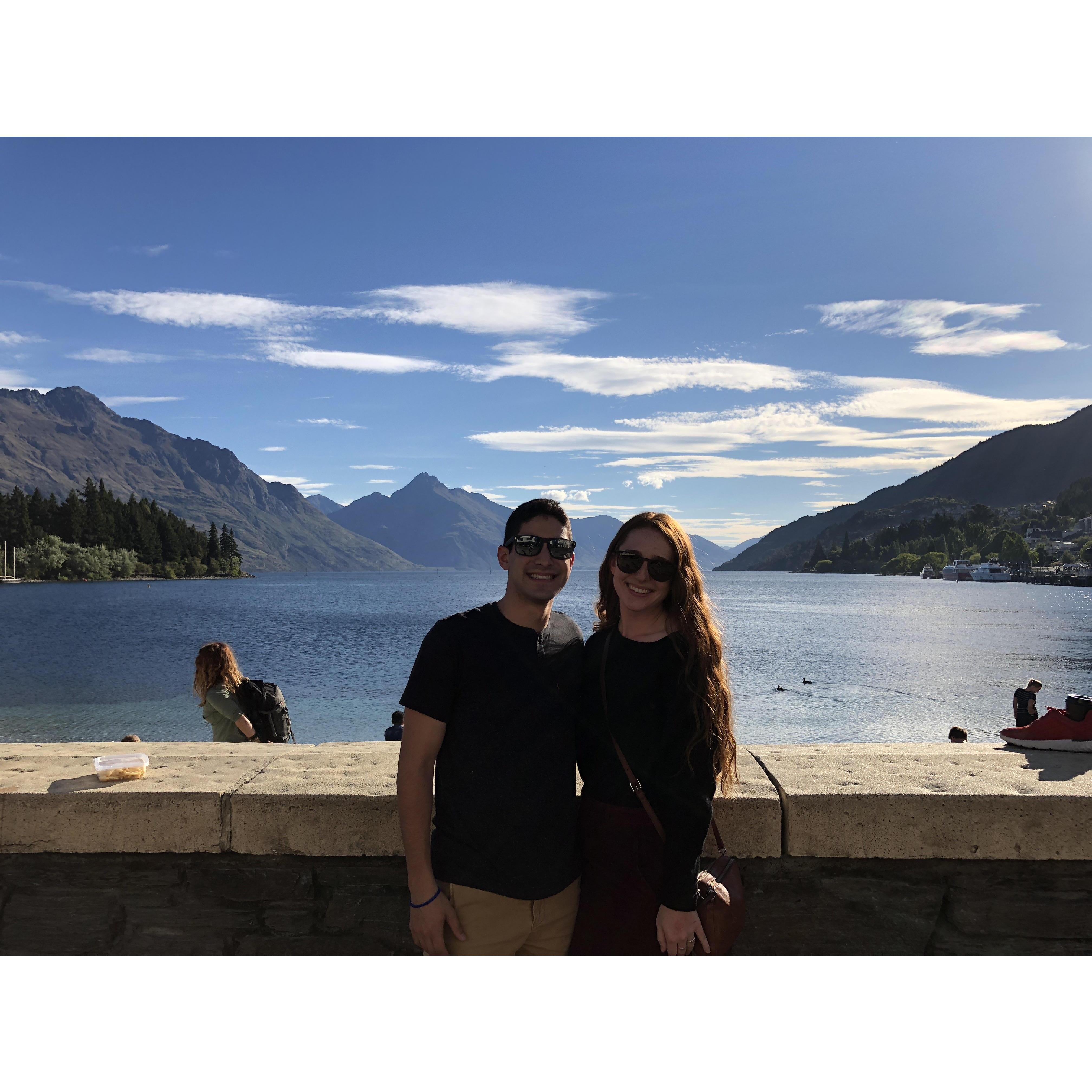 Our first big adventure together in Queenstown, New Zealand.