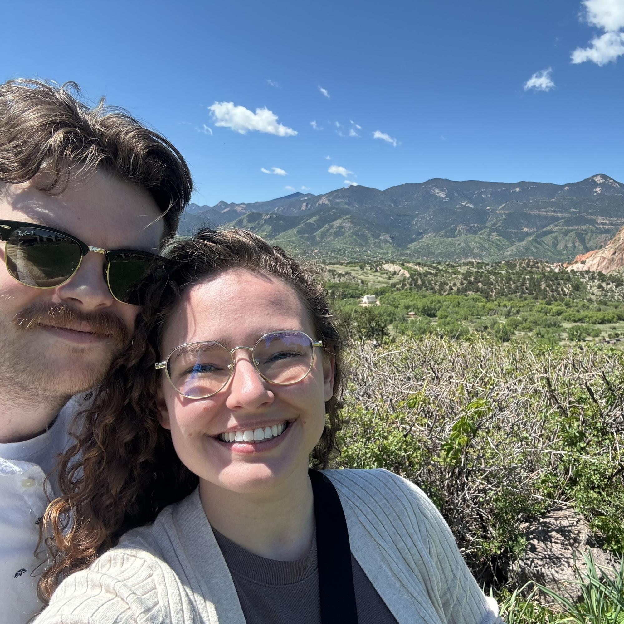 Taking in the Garden of the Gods views after brunch in Colorado Springs, Colorado.